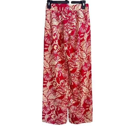 NWT! Lilly Pulitzer Bal Harbour Palazzo Poinsettia Red Island Vibes - Size XXS - Picture 7 of 8